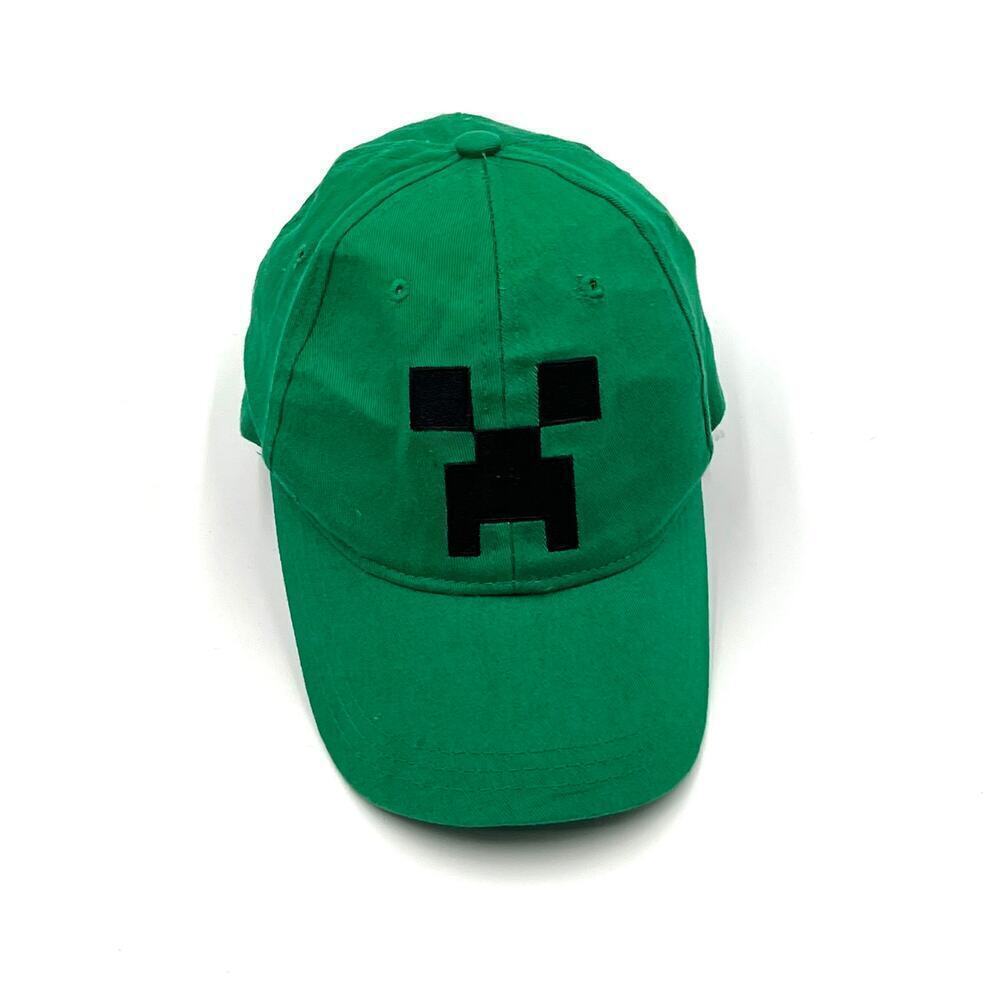 Minecraft Creeper Hat Boys Youth OS Green Snapback Cap Mojang Jinx Video Game - Picture 4 of 11